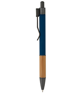 BLK22-BB6800 - Manoa Ballpoint Pen w/ Bamboo Grip