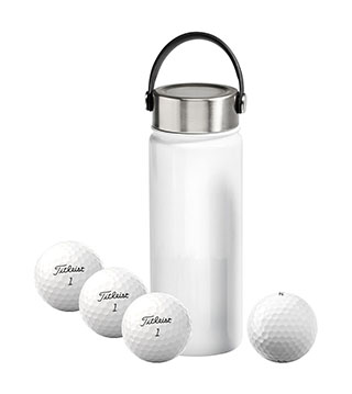 4-Ball Metal Water Bottle
