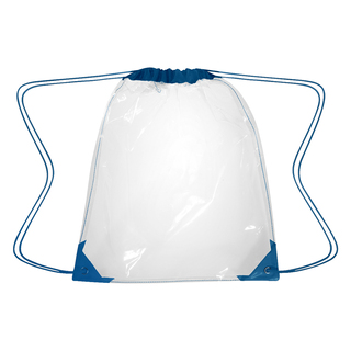 BLK26-33602 - Clear EVA Drawstring Backpack