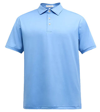 Men's Solid Performance Polo - Self Collar