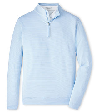 Men's Perth Sugar Stripe Performance Quarter-Zip