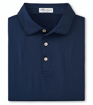 Men's Solid Performance Polo - Self Collar