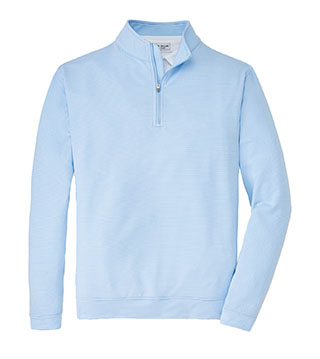 Men's Perth Sugar Stripe Performance Quarter-Zip